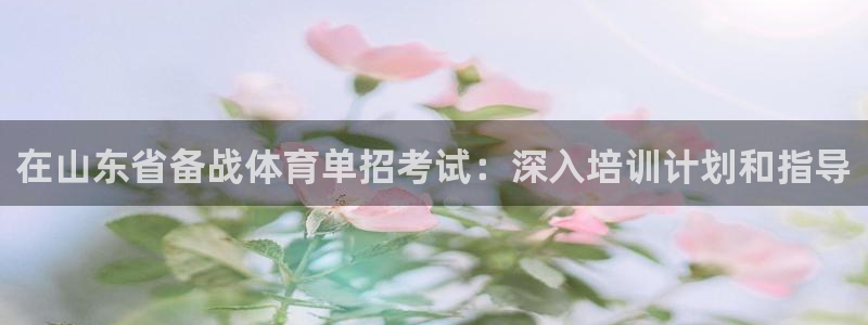 香港富联集团：在山东省备战体育单招考试：深入培训计划