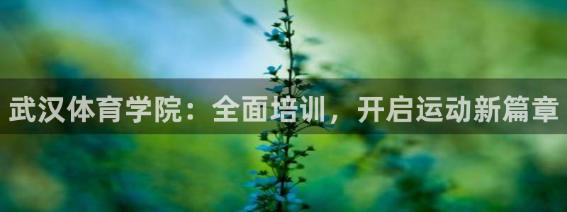 富联平台招商怎么样：武汉体育学院：全面培训，开启运动
