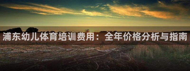 富联娱乐军7O777：浦东幼儿体育培训费用：全年价格分析与指