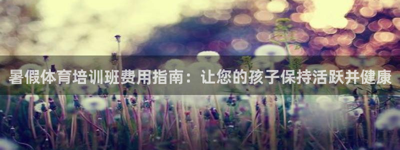 富联娱乐老板叫什么：暑假体育培训班费用指南：让您的孩