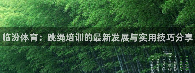 富联申购何时上市：临汾体育：跳绳培训的最新发展与实用