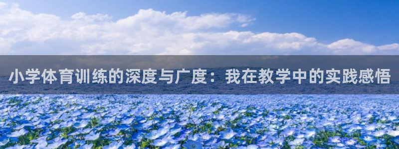 富联娱乐测速软件下载：小学体育训练的深度与广度：我在